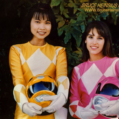 Photo of Thuy Trang and Amy Jo Johnson by Bruce Heinsius